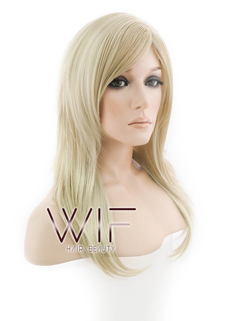 24" Straight Blonde Synthetic Wig NW090