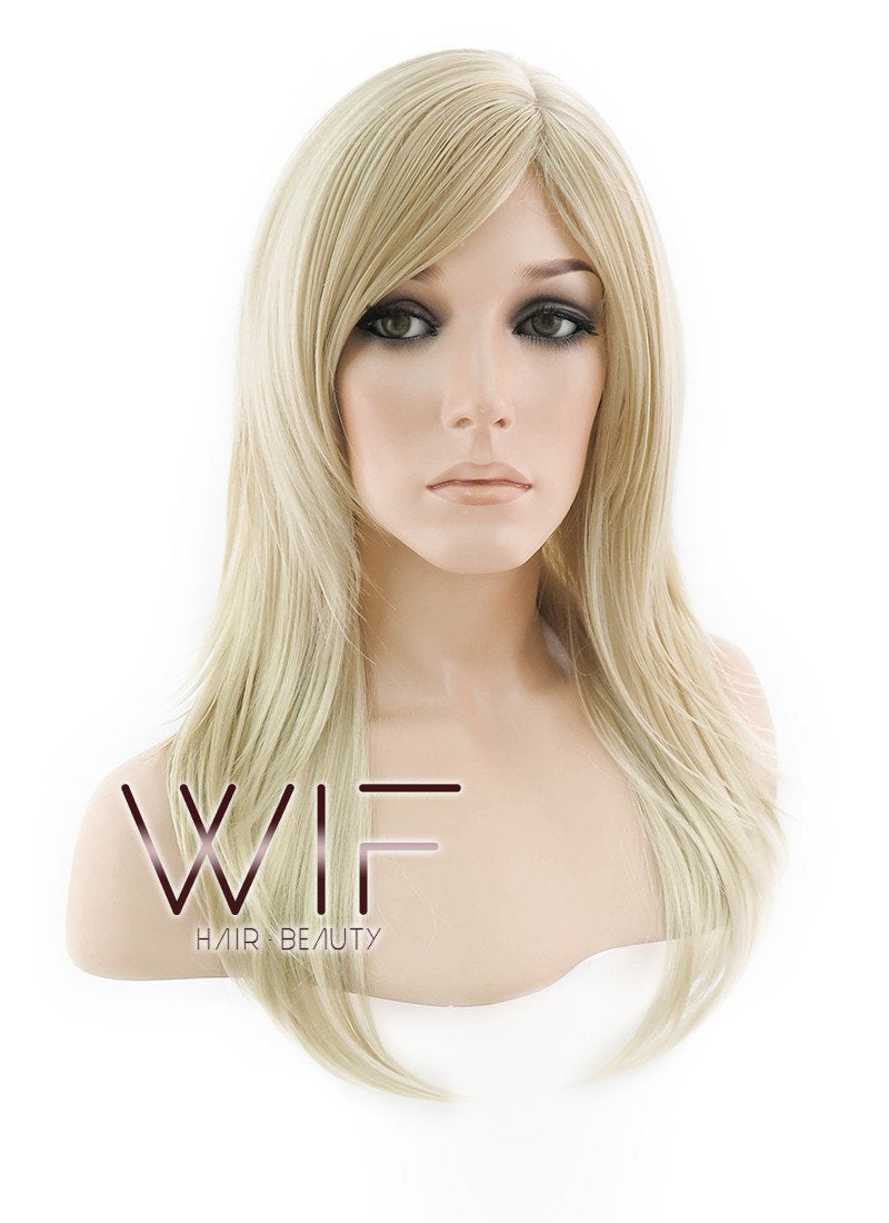 24" Straight Blonde Synthetic Wig NW090