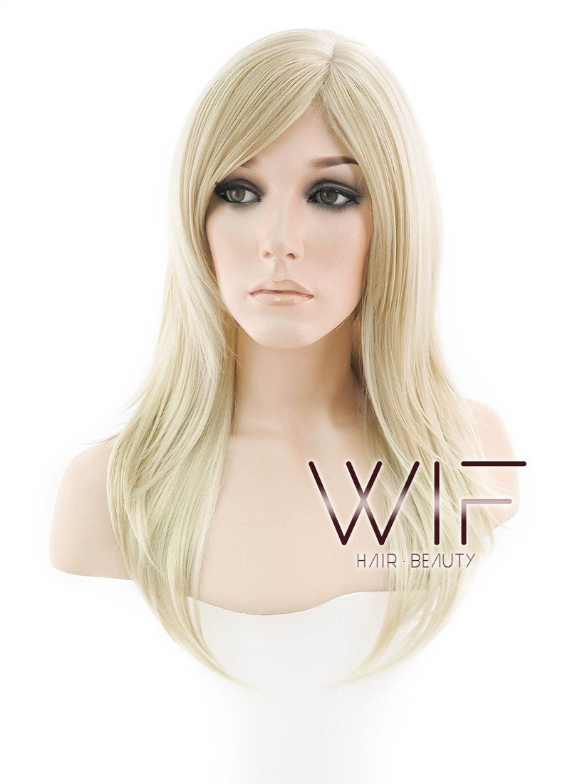24" Straight Blonde Synthetic Wig NW090