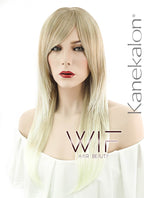 24" Straight Two Tone Blonde Synthetic Wig NW005