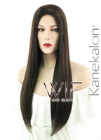 24" Straight Dark Brown Synthetic Wig NW008