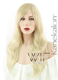 24" Wavy Mixed Light Blonde Synthetic Wig NW022