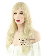 24" Wavy Mixed Light Blonde Synthetic Wig NW022