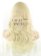 24" Wavy Mixed Light Blonde Synthetic Wig NW022