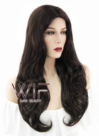 25" Wavy Brown Synthetic Wig NW033