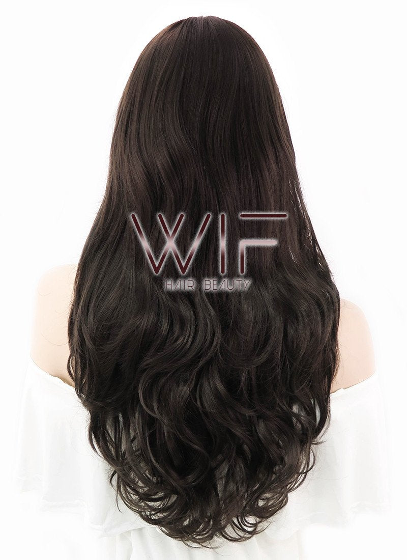 25" Wavy Brown Synthetic Wig NW033