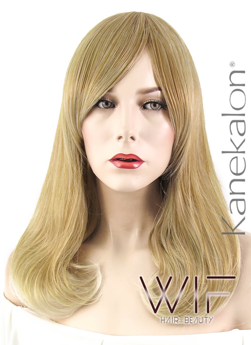 17" Wavy Mixed Blonde Synthetic Wig NW036