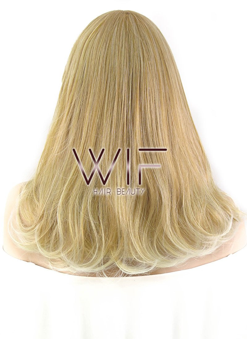 17" Wavy Mixed Blonde Synthetic Wig NW036