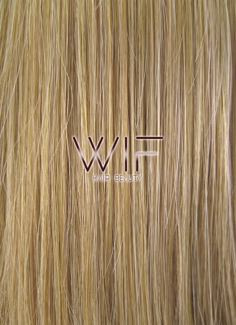 17" Wavy Mixed Blonde Synthetic Wig NW036