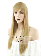 23" Long Straight Blonde Fashion Synthetic Hair Wig NW043
