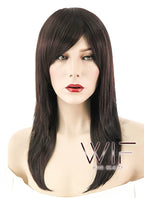 18" Straight Dark Brown Synthetic Wig NW048