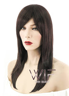 18" Straight Dark Brown Synthetic Wig NW048