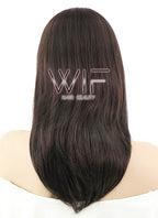 18" Straight Dark Brown Synthetic Wig NW048