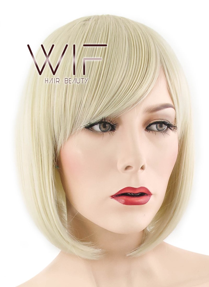 12" Straight Light Blonde Synthetic Wig NW053