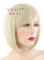 12" Straight Light Blonde Synthetic Wig NW053