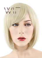 12" Straight Light Blonde Synthetic Wig NW053