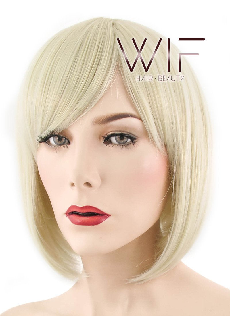 12" Straight Light Blonde Synthetic Wig NW053