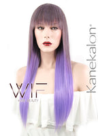 25" Straight Two Tone Purple Synthetic Wig NW073