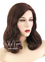 18" Wavy Brown Synthetic Wig NW076