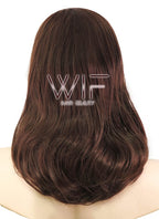 18" Wavy Brown Synthetic Wig NW076