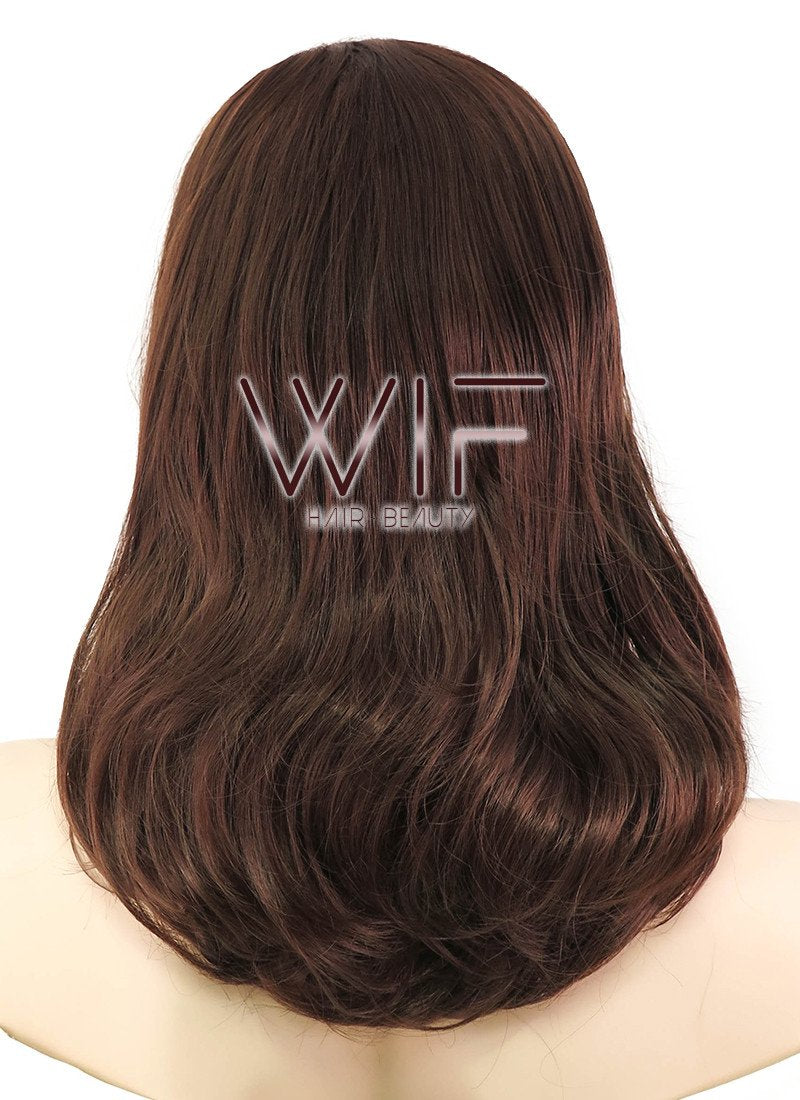 18" Wavy Brown Synthetic Wig NW076