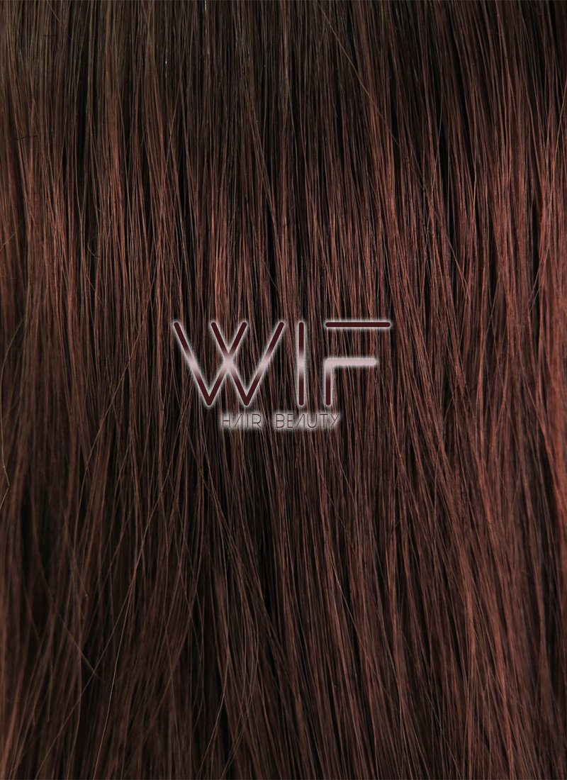 18" Wavy Brown Synthetic Wig NW076
