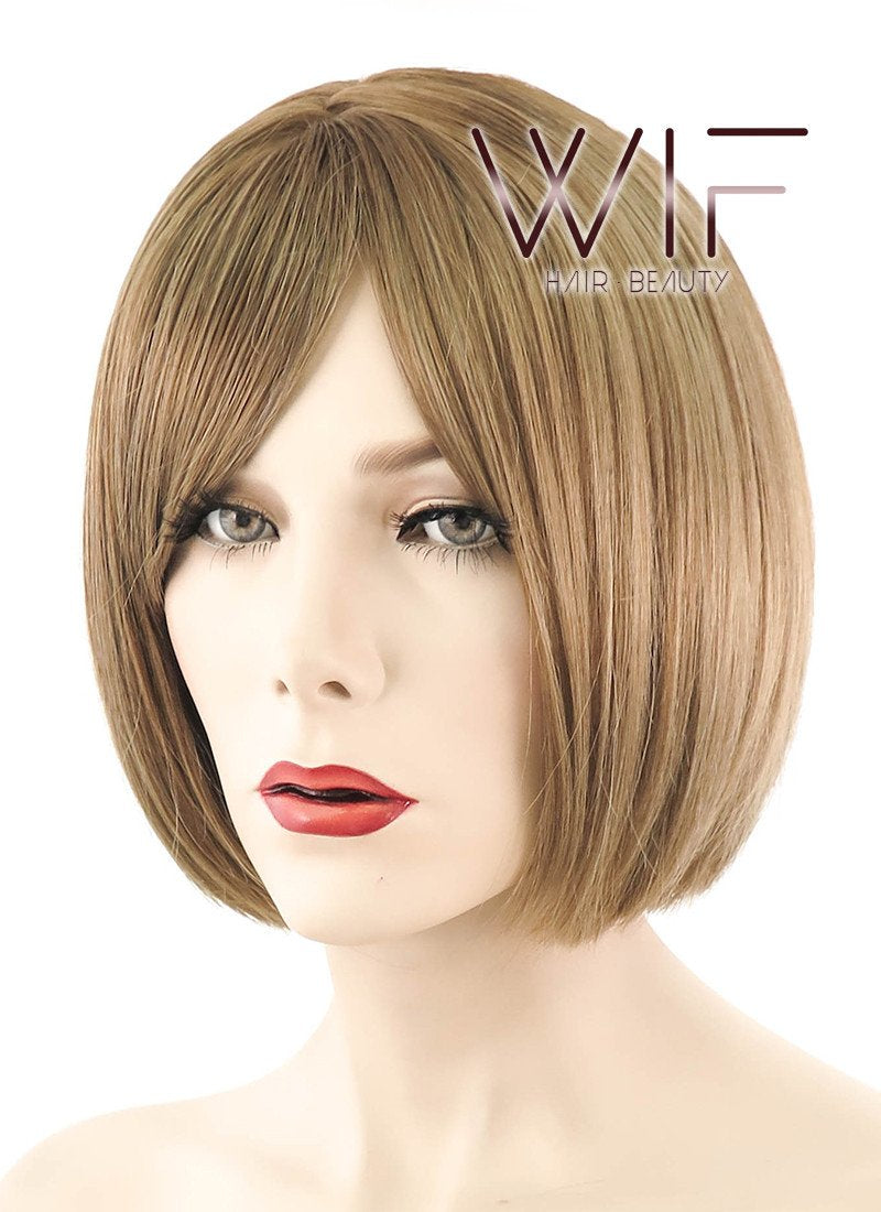 11" Short Straight Mixed Brown Fashion Synthetic Hair Wig NW077