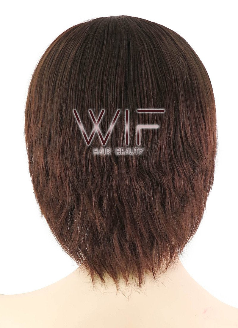 12" Straight Dark Brown Synthetic Wig NW080