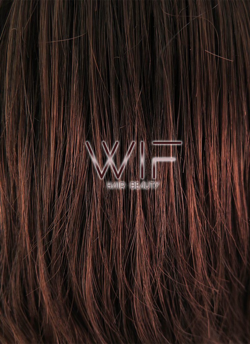12" Straight Dark Brown Synthetic Wig NW080