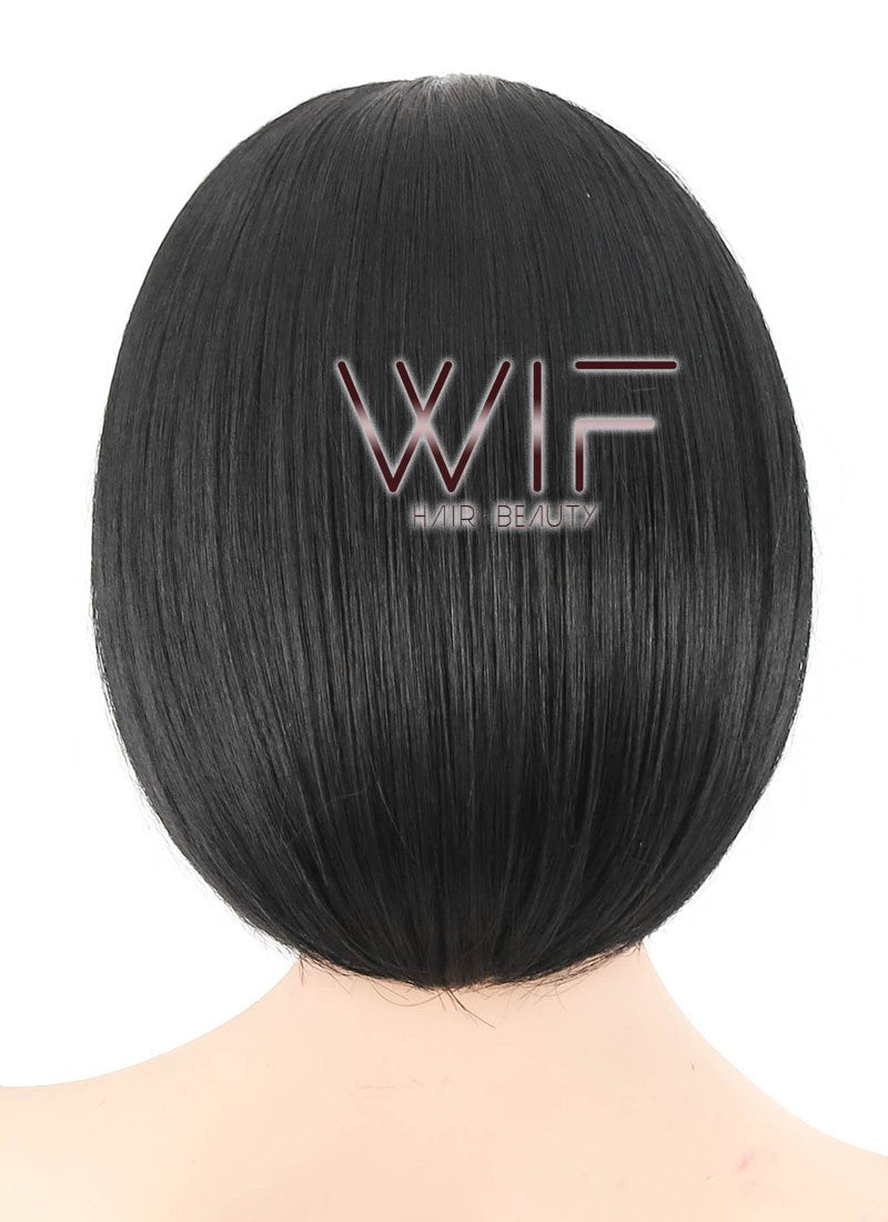10" Short Straight Black Fashion Synthetic Hair Wig NW093