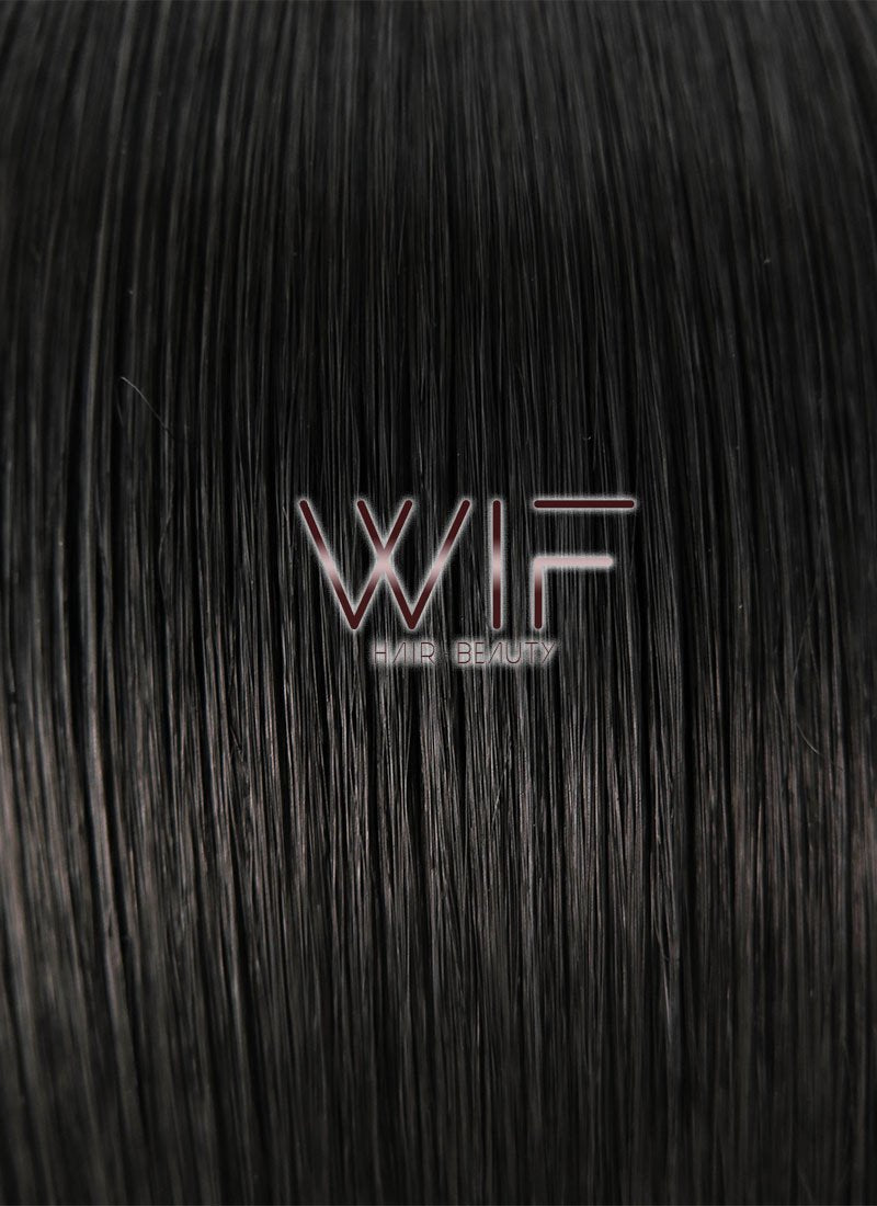 10" Short Straight Black Fashion Synthetic Hair Wig NW093