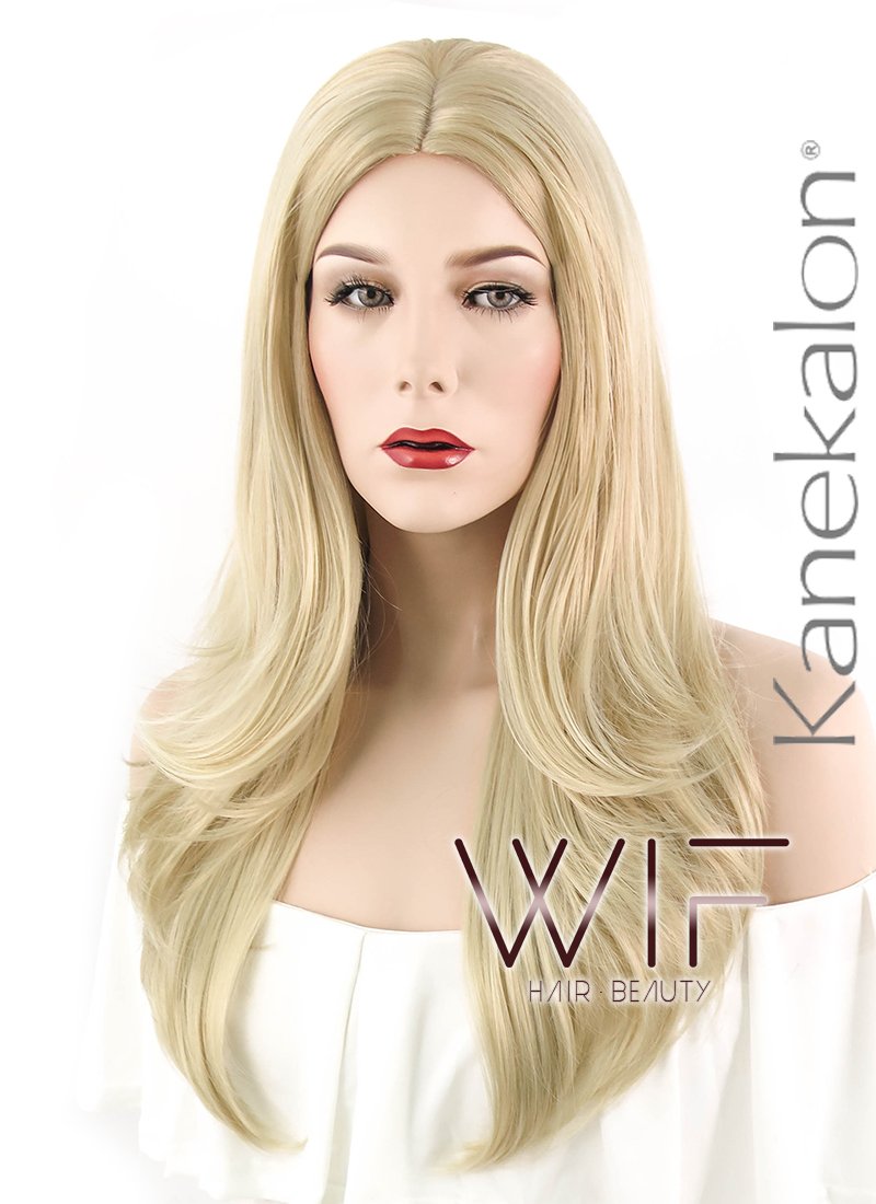 25" Straight Blonde Synthetic Wig NW096