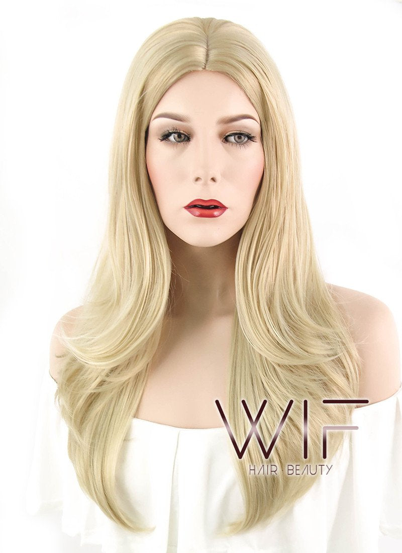 25" Long Wavy Blonde Fashion Synthetic Hair Wig NW096