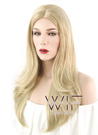 25" Long Wavy Blonde Fashion Synthetic Hair Wig NW096