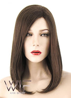 15" Medium Wavy Brown Fashion Synthetic Hair Wig NW097