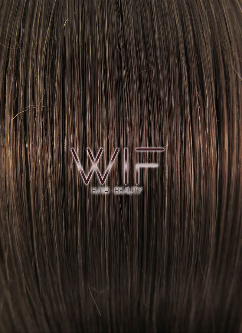 15" Medium Wavy Brown Fashion Synthetic Hair Wig NW097