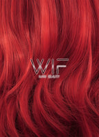 31" Wavy Red Synthetic Wig PL028