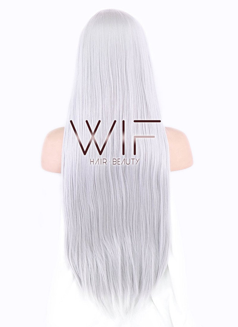 31" Straight Grey Synthetic Wig PL062