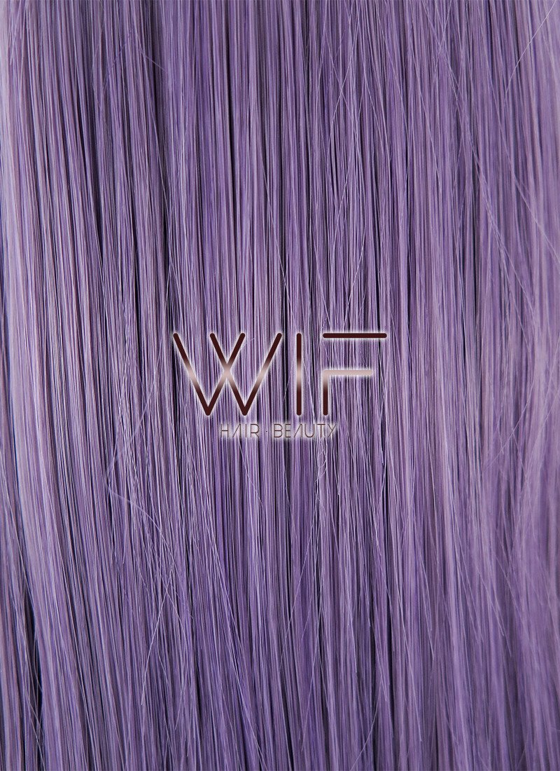 31" Straight Purple Synthetic Wig PL156