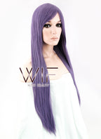 31" Straight Purple Synthetic Wig PL156