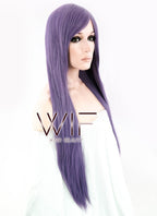 31" Straight Purple Synthetic Wig PL156