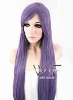 31" Straight Purple Synthetic Wig PL156
