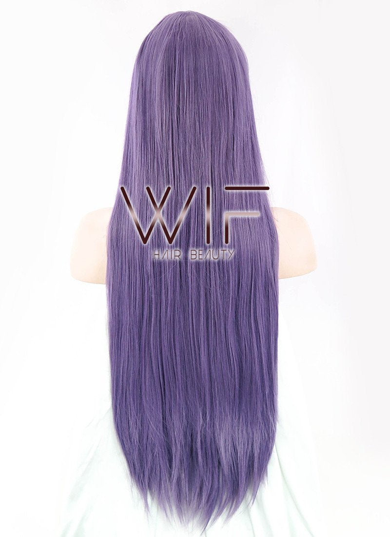 31" Straight Purple Synthetic Wig PL156