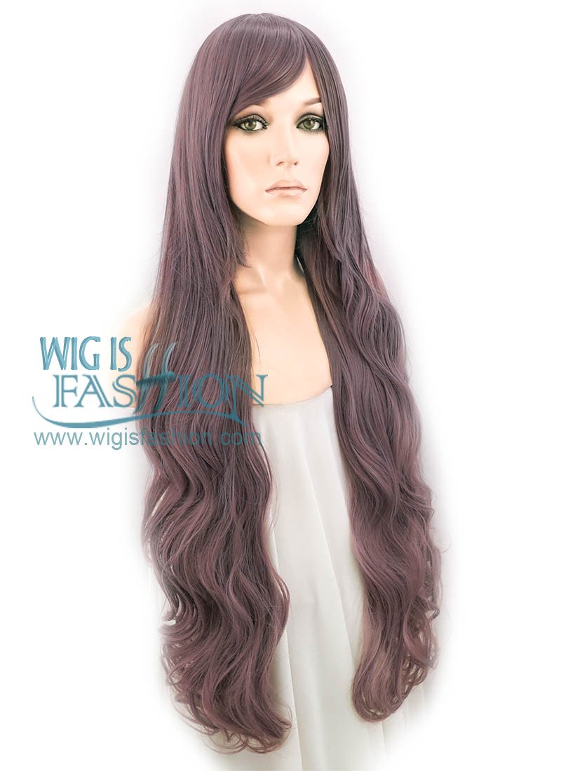 32" Wavy Ash Purple Synthetic Wig PL266A