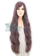 32" Wavy Ash Purple Synthetic Wig PL266A