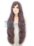 32" Wavy Ash Purple Synthetic Wig PL266A