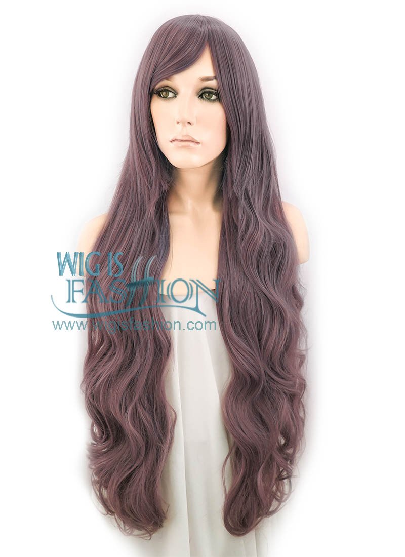 32" Wavy Ash Purple Synthetic Wig PL266A