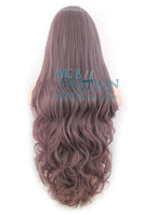 32" Wavy Ash Purple Synthetic Wig PL266A