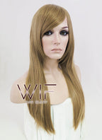 24" Straight Dark Blonde Synthetic Wig PL282