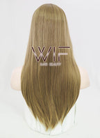 24" Straight Dark Blonde Synthetic Wig PL282